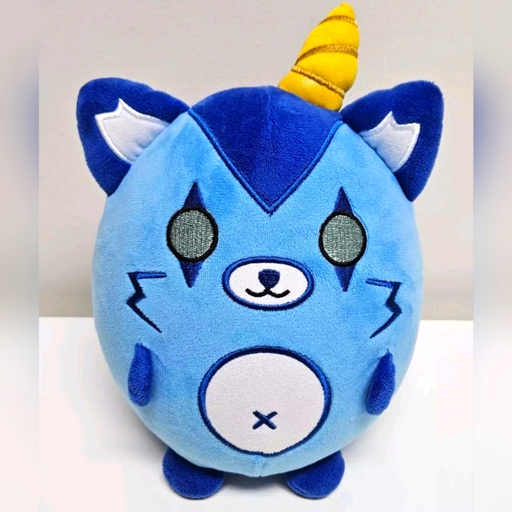 Krew District It’s Funneh Squishy Stuffed Plush Blue